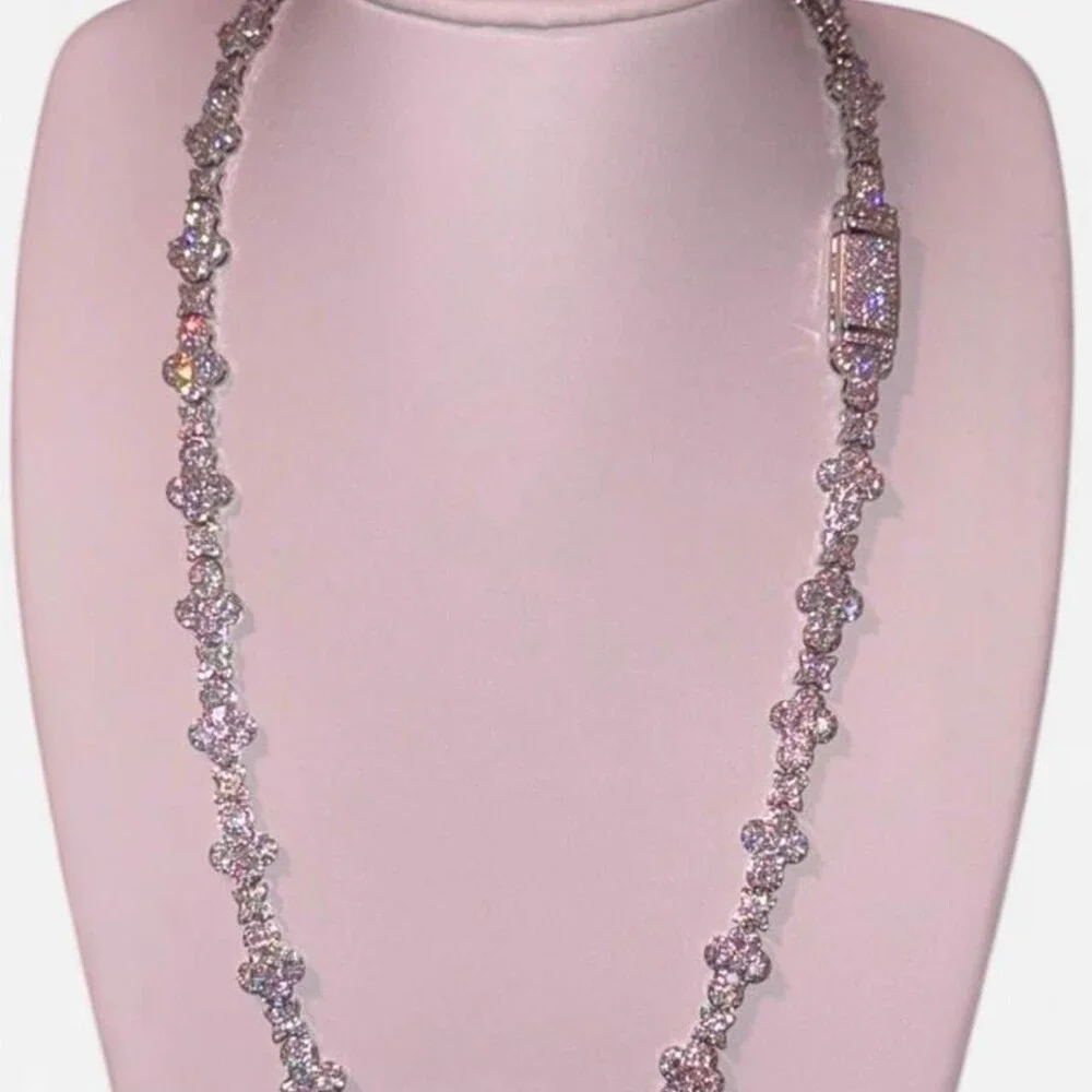 10 Mm Tennis Cross Necklace Available A 87 B